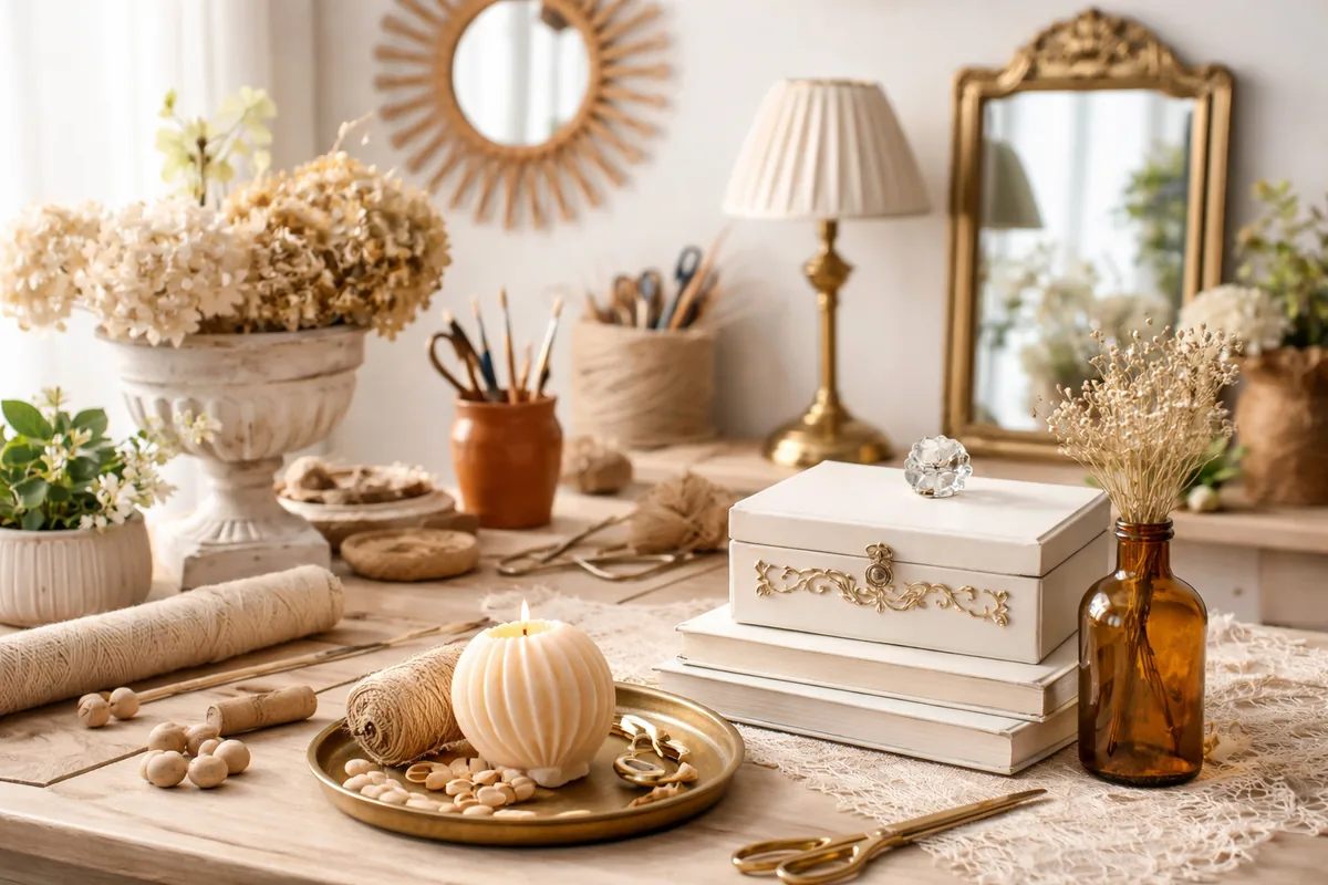 Comment réaliser des créations déco vintage chic avec du DIY